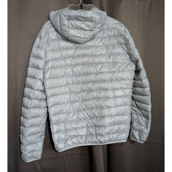 Kaximei Yilun Gray Puffer With Hood Jacket Asian Size L/Size M US - Picture 2 of 8